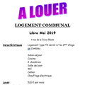 Logement communal @ Lantenay : à louer