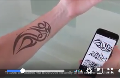 Tatouage et micropuce un systeme de tatouage connecté par bluetooth