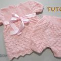 FICHE TRICOT BEBE, explications tricot TUTO, modèle, layette, tricot bb