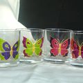 Mes verres papillons