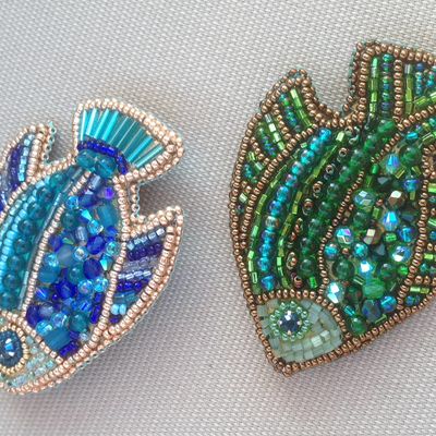 RÉALISATIONS 2019 : PENDENTIFS ET BROCHES