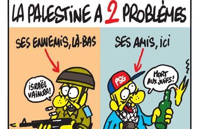 La Palestine a 2 problèmes - Charlie Hebdo N°1153 - 23 juillet 2014