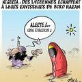 Nigeria, des lycéennes échappent à leurs ravisseurs - par Dilem - 8 juillet 2014