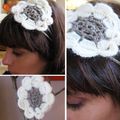 Ses fleurs au crochet...