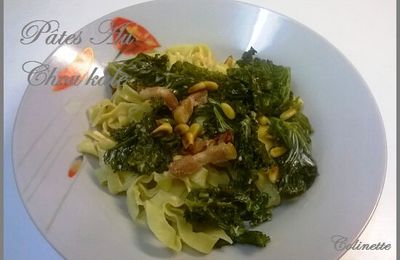 Pâtes au chou kale