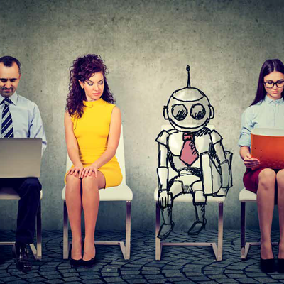 Image en situation attente avec un robot