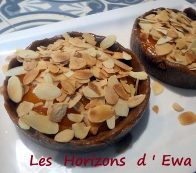 Tartelettes au coulis d'abricots et gingembre , sans cuisson