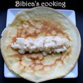 Crêpes WW à la poire et crème vanillée