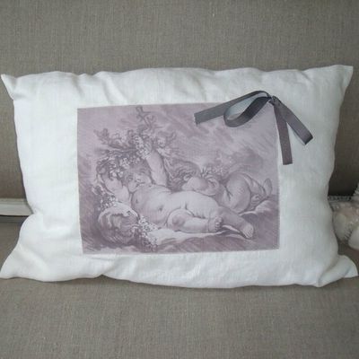 COUSSIN EN LIN ANGES