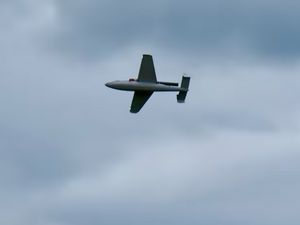Le Heinkel HE-162, avec une motorisation à pulsoréacteur.