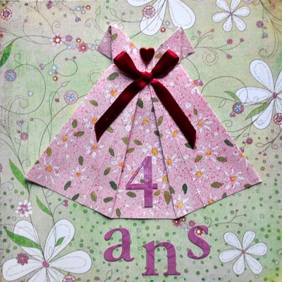 CARTE D'ANNIVERSAIRE POUR MANON 4 ANS