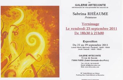 Exposition à la Galerie Arteconte à Paris