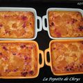 Clafoutis pomme paille au groseille