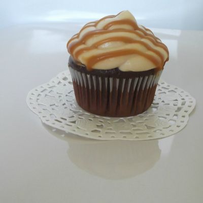 Cupcakes au chocolat et caramel à la fleur de sel