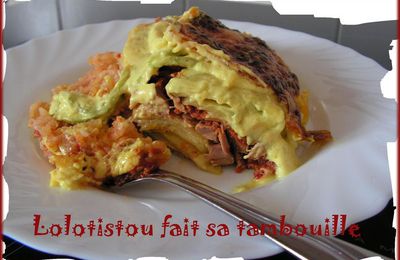 GRATIN CREMEUX courgettes-riz-thon