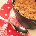 Crumble pommes/pêches et ronde d'agrumes à IG bas