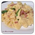 PATES AUX COURGETTES FACON CARBONARA AU THERMOMIX