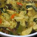 Potage de riz au poulet curry WW {plat complet}