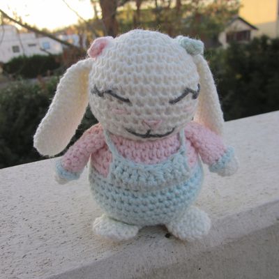 Test crochet - Rosie la lapine...