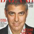 George Clooney en couverture du Harper's Bazaar tchèque