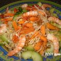 Salade chinoise aux crevettes