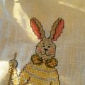 Broderie les petits lapins