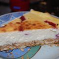 Cheesecake chocolat blanc framboise