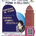 Programme du 16 ièm Festival Piano à Collioure 