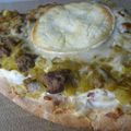 Pizza au boeuf et curry vert