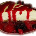 Le presque Cheesecake, coulis de fruits rouges...