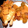 Poussin aux raisins