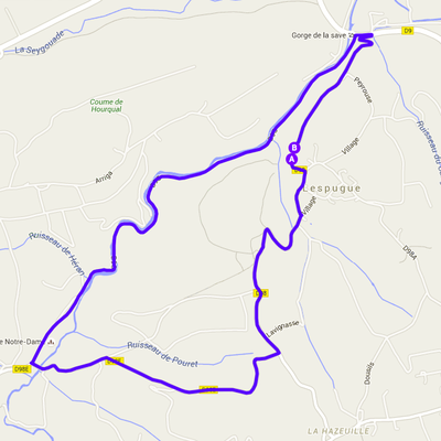 Les gorges de la Save au départ de Lespugue