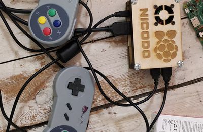 Retro-gaming (retropie), enceinte Bluetooth en bois et déco