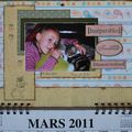 Le mois de Mars .... du calendrier 2011 !
