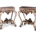 A Pair of Rococo Wall Consoles. Italy, 18th Century