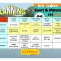 Nouveaux plannings !