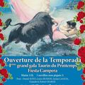 BÉZIERS : Dimanche 17 Mars - Ouverture de la Temporada - cartel