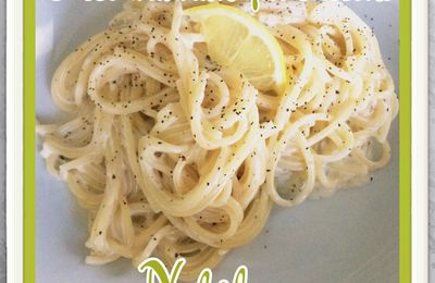 Spaghettis Sauce Crémeuse au Citron 