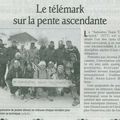 Article du Dauphiné Libéré sur le Samoens Team Telemark
