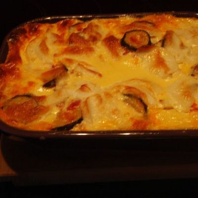 Gratin de courgettes- mozza