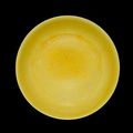 A yellow-glazed saucer-dish - Zhengde six-character mark and of the period