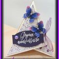 Carte pyramide "Joyeux anniversaire" (pour Mamie)