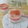 Panna cotta vanille-gelée de pamplemousse rose