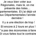 Elections régionales ou départementales