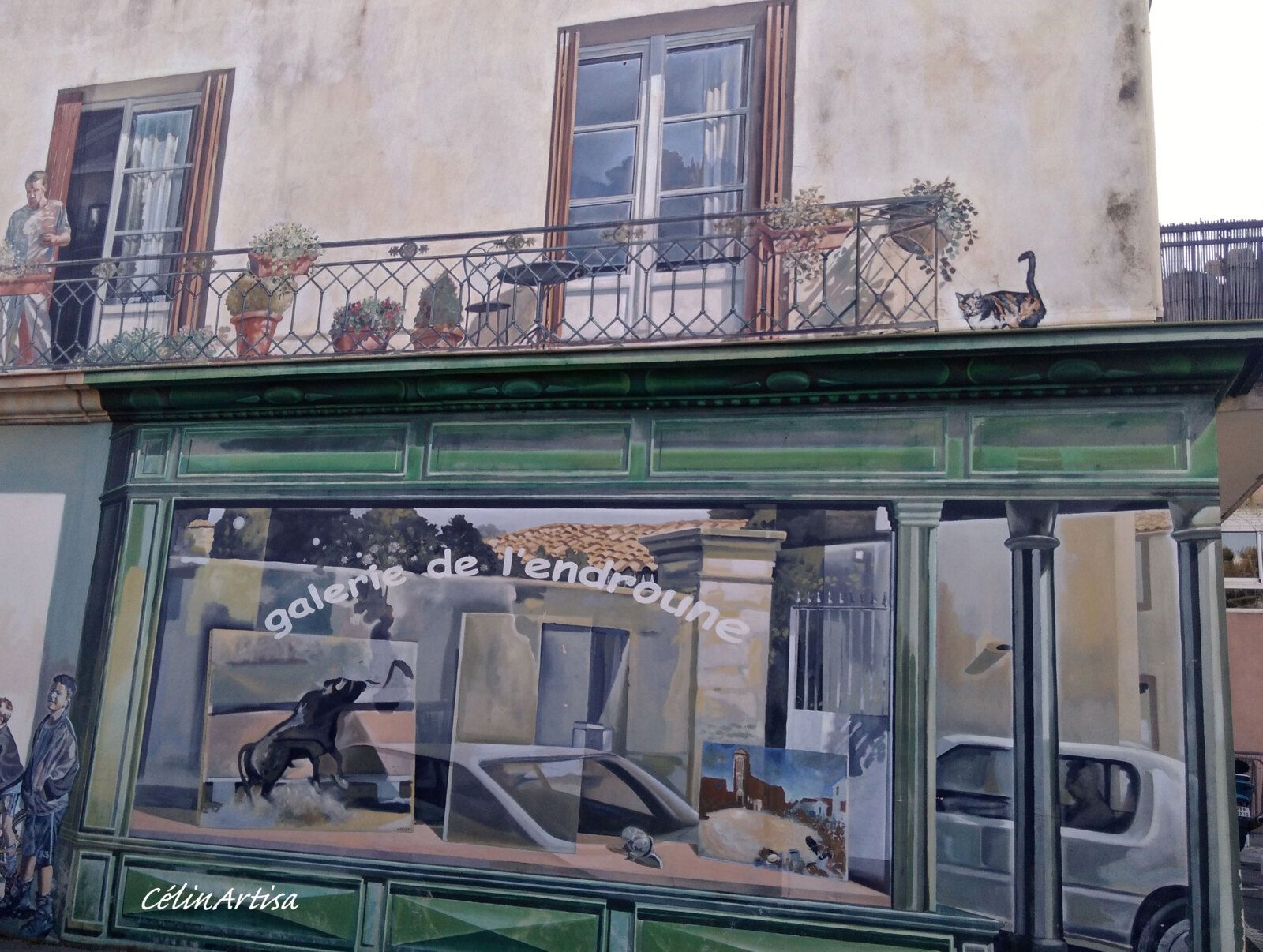 Trompe-l'oeil mural, Pérols