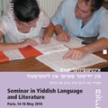 Workshop of Yiddish language and literature