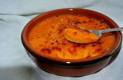 Crème brûlée épicée au potimarron