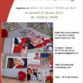 atelier du 25 février 2012 - mini album "Etoiles givrées"