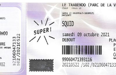 Squid - Samedi 9 Octobre 2021 - Trabendo (Paris)