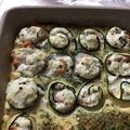 CLAFOUTIS DE COURGETTES AU SAUMON FUME